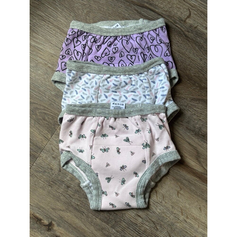 Big Elephant Toddler Girls Training Pants 3T Lot 3 Organic Cotton NWOT EUC